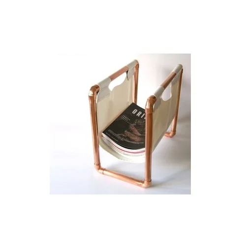 Wire Mesh Metal Magazine Rack Books Holder Stand Leather and Metal Magazine Rack Holder for Desktop Office Hotel and Restaurant