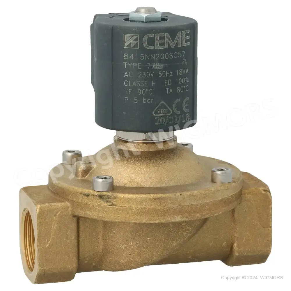 Solenoid Valve CEME 8415 NC 3/4" Max. 4 Bar with Coil 230V/50Hz
