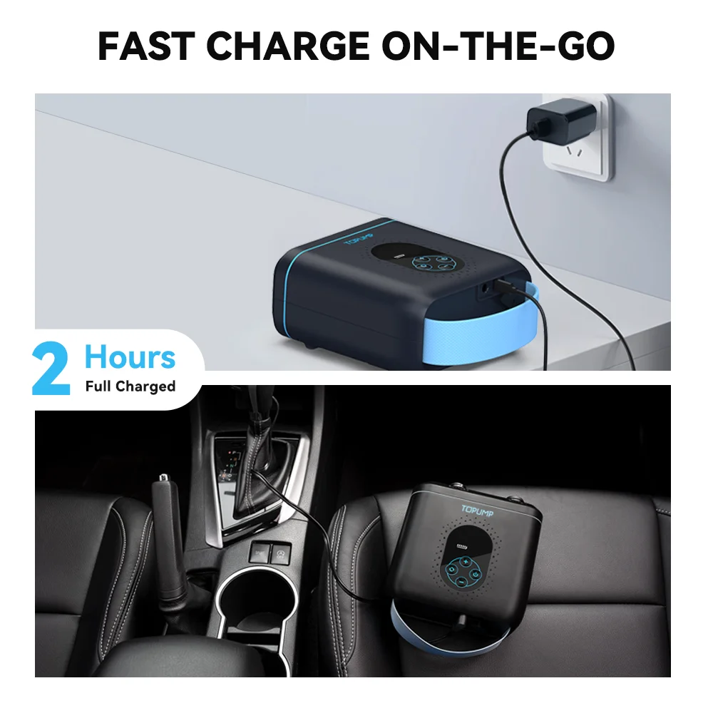 4000mAh Battery Power Supply Paddle Board 20PSI Electric Air Pump Mini Rechargeable Sup Pump