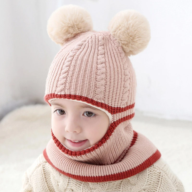 None Polyester Cotton Unisex Children Winter Hats Custom Logo Kid Winter Hats