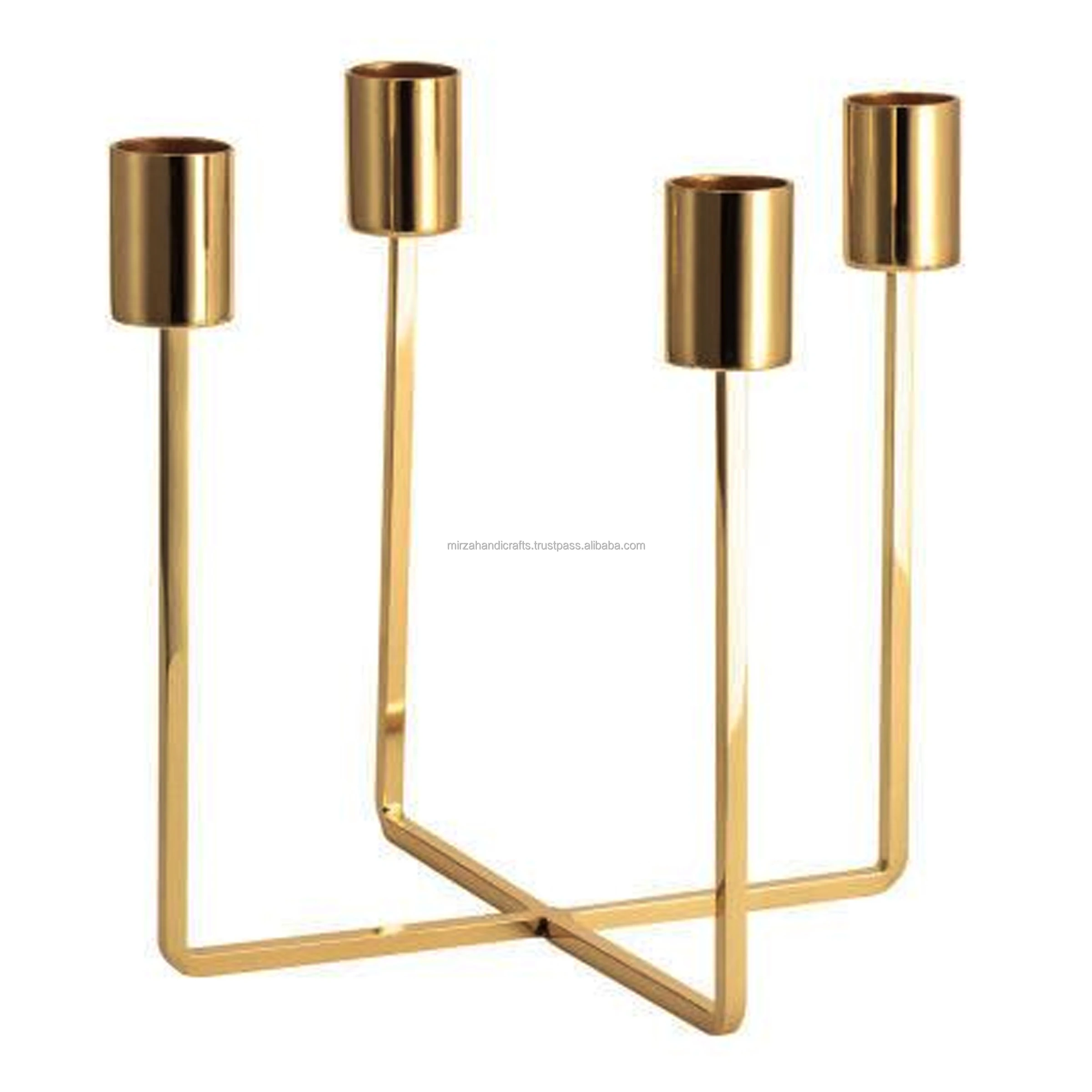 Circle Design candle Holder Home Decoration Handmade Candle Holder  use as Home Restaurant Hotel office Gold Finished