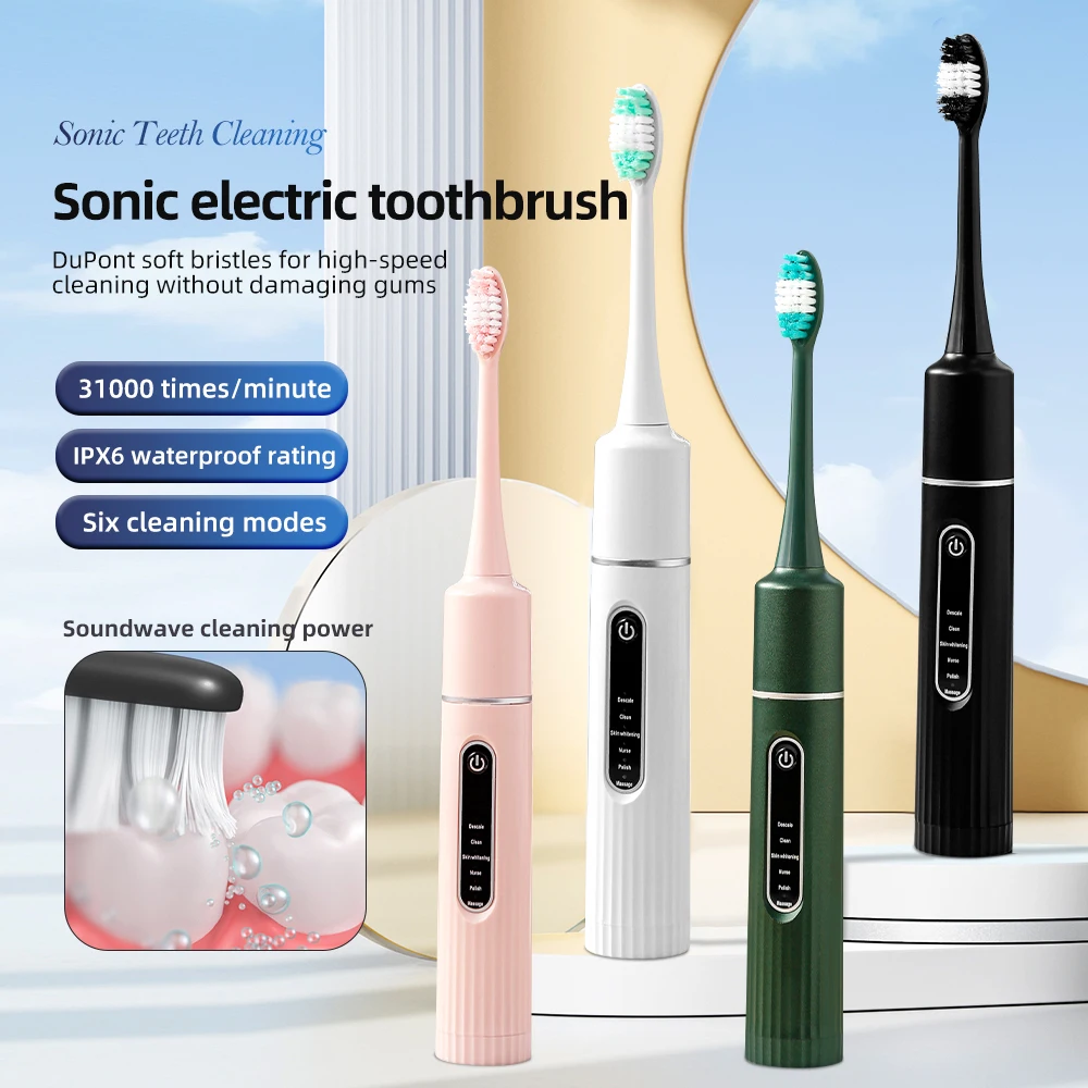 XBH OEM Высококачественная китайская автоматическая электрическая зубная щетка для взрослых с сменными головками мягкая лучшая sonic