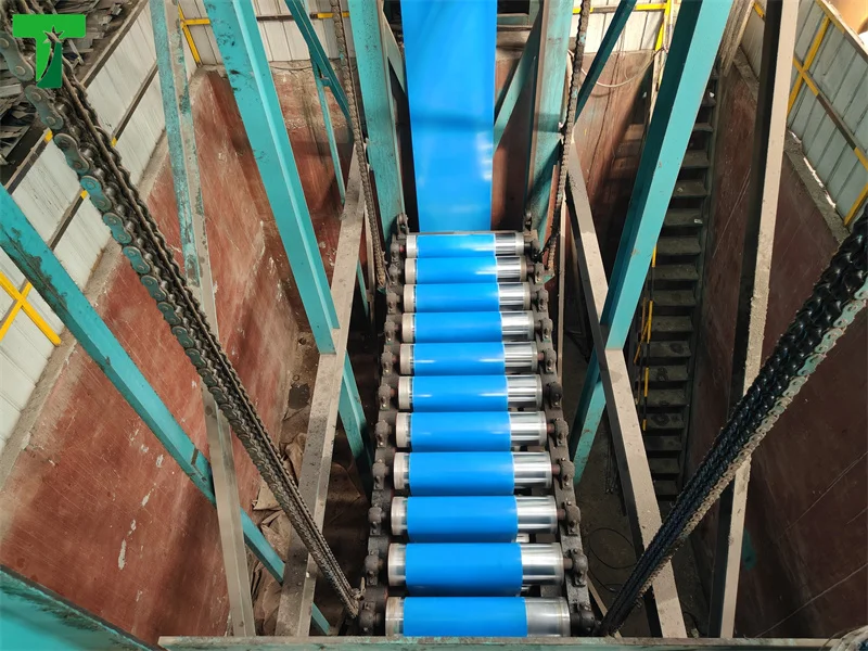 AZ150 AZ180 Prepainted Cold Dipped Galvalume Color Zinc Coil Sheet Coil PPGI CoilSteel Cs ASTM ZS