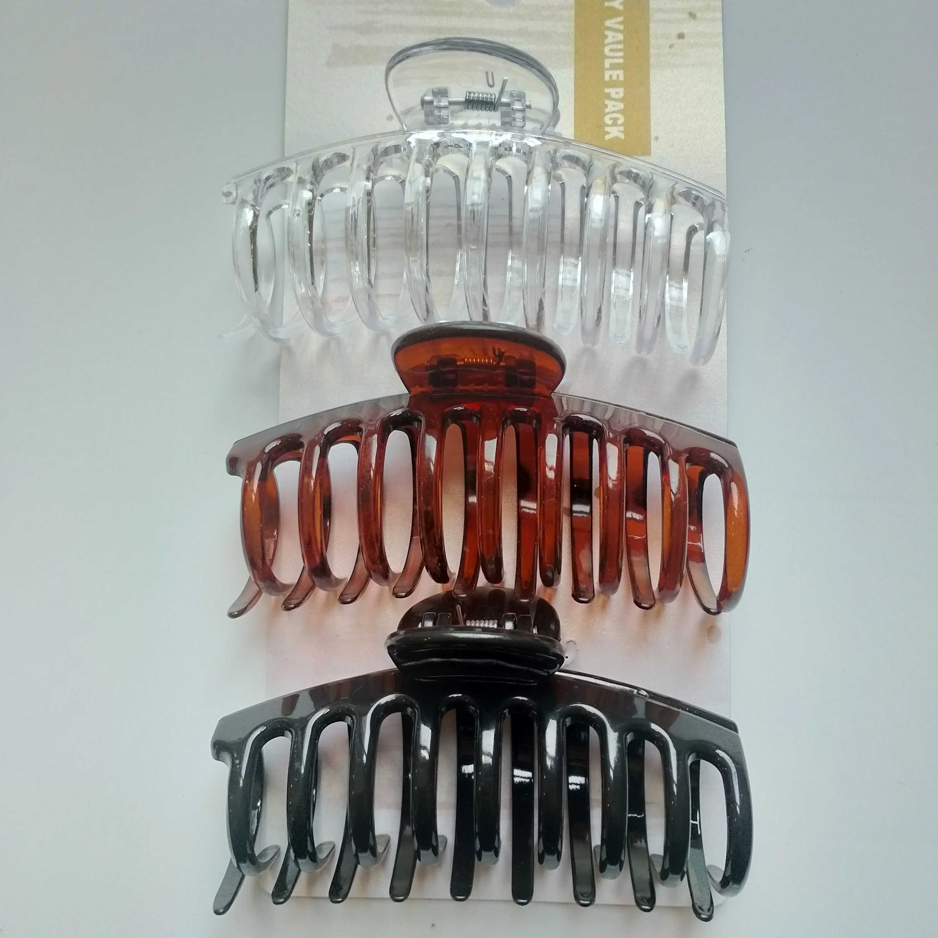 1PCS Plastic 9 cm Hair Claw Clips Hair Accessories Fashion Women Girls Flower Transparent Milk Tea Cellulose Acetate Rhinestone