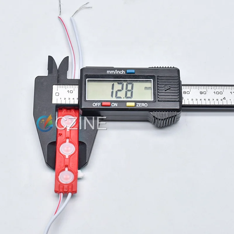 1 2 Вт 90LM 3 светодиодов 6013 мм белый 2835 samsung впрыск 12 В Светодиодный модуль для знаков