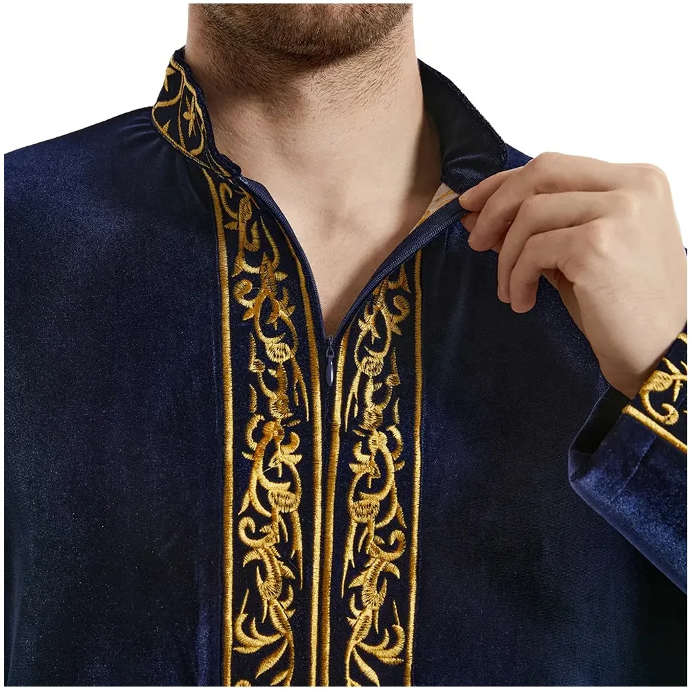 Wholesale High Quality Khamis Arab Islamic Most style fleece winter thobe Good Price thobe omani thobes for men