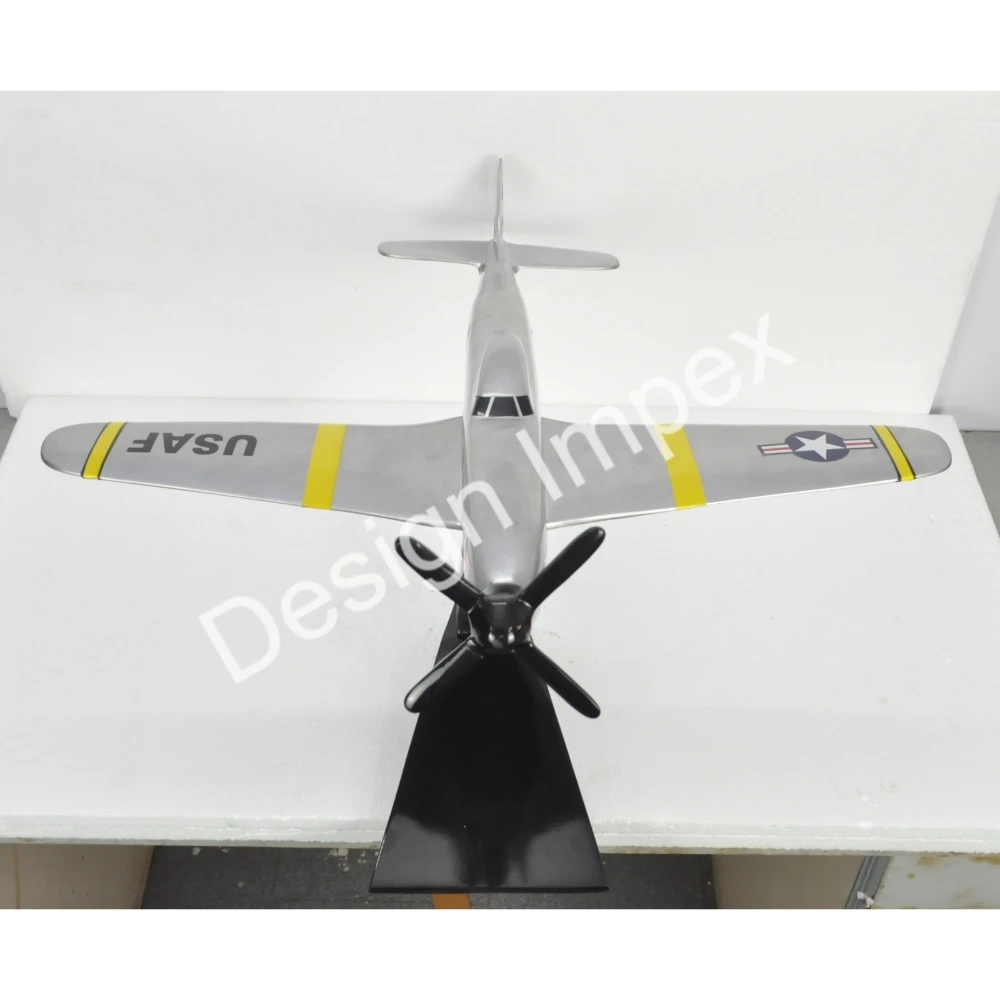Portable Airplane With Stand Office Interior Decorated Die Cast Aluminium Flying Club Airplane Models Business Gift Excellent