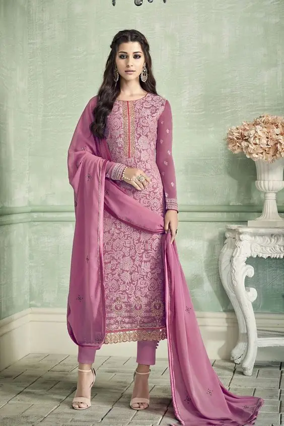 Modern Fashion Designer Indian Pakistani Lawn Linen Cotton Georgette 3 Piece Suits Available on Wholesale Price 2023 India Surat