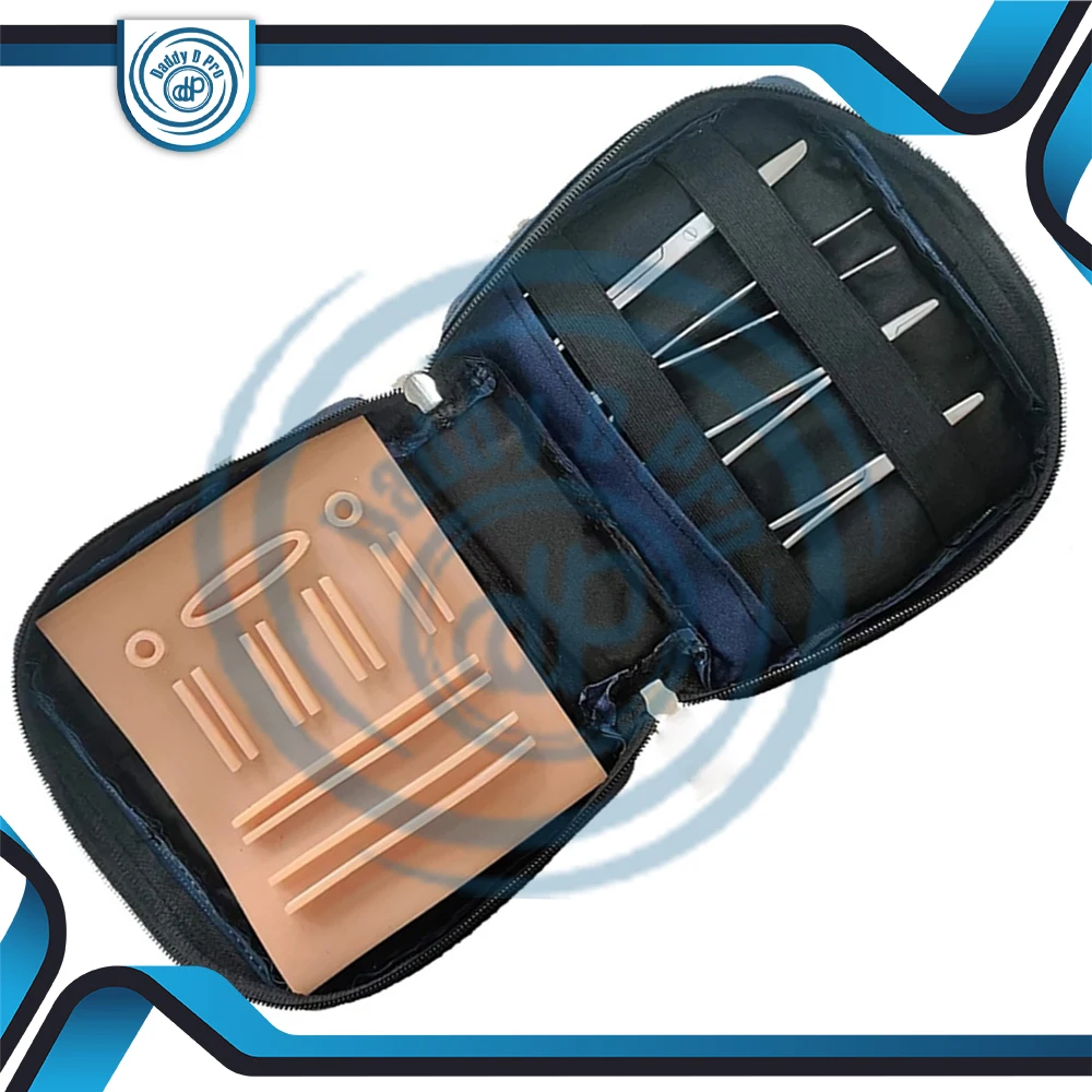 DADDY D PRO Laparoscopic Urology Suture Practicing Kit Tissue Pad Forceps Instruments Set For Medical Students Practice Kit CE