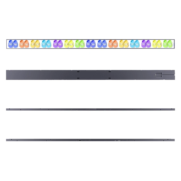 Custom supermarket shelve stretched lcd advertising display signage screen advertising lcd bar stretch display