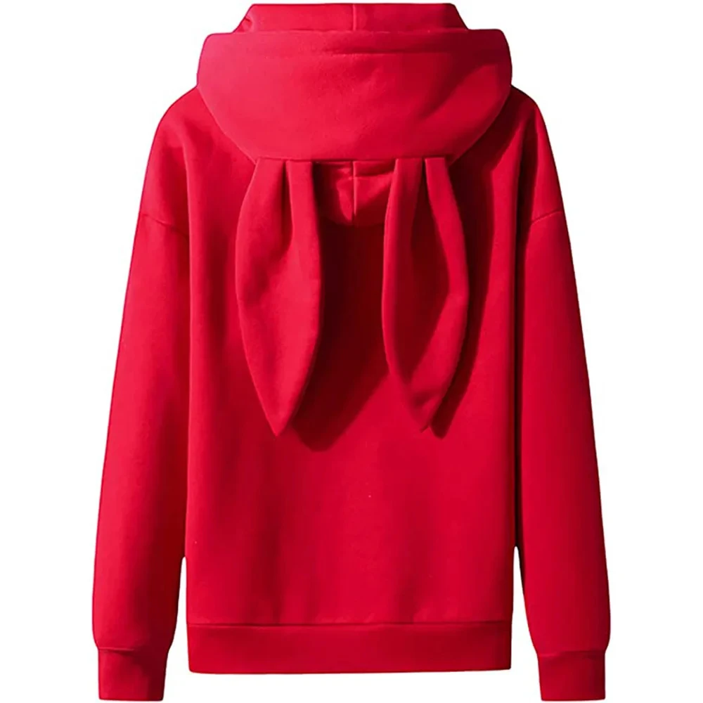 Custom Hoodie Bunny Ear Hooded Foam Unisex Pullover Hoodie Sweatshirt Fashion High Quality Cotton 3d Puff Printing Hoodie Women