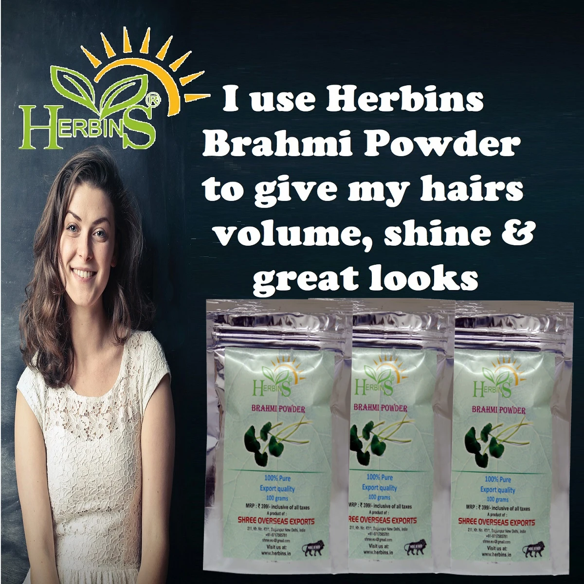 Natural Brahmi Powder from India