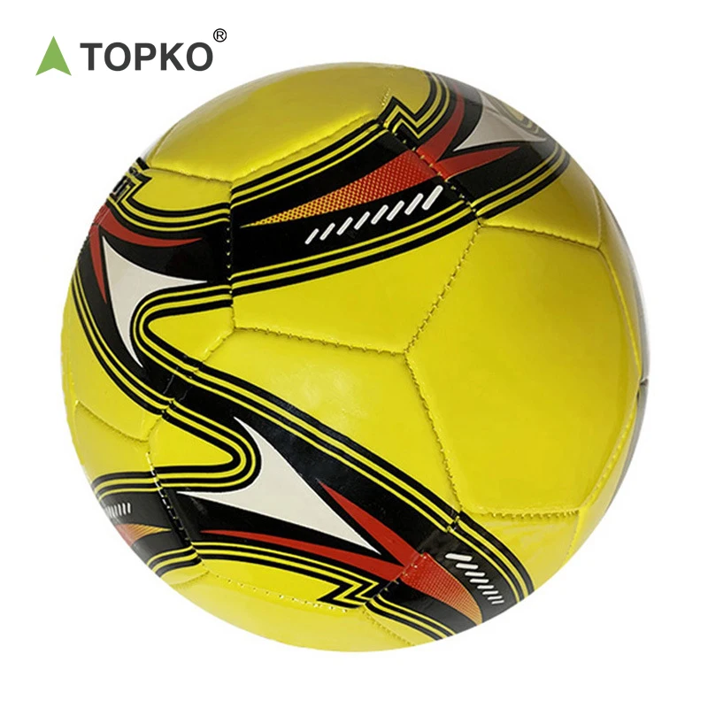 TOPKO Machine Sewn Professional Football For Training Soccer Club Football Ball PVC/PU Soccer Ball