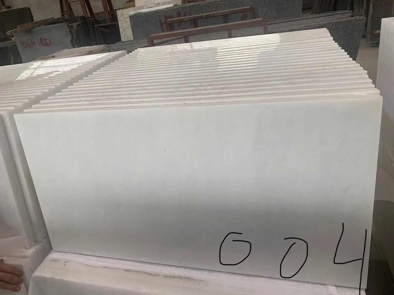 20mm Wholesales Yen Bai Pure White Crytal Marble Slabs And Tiles