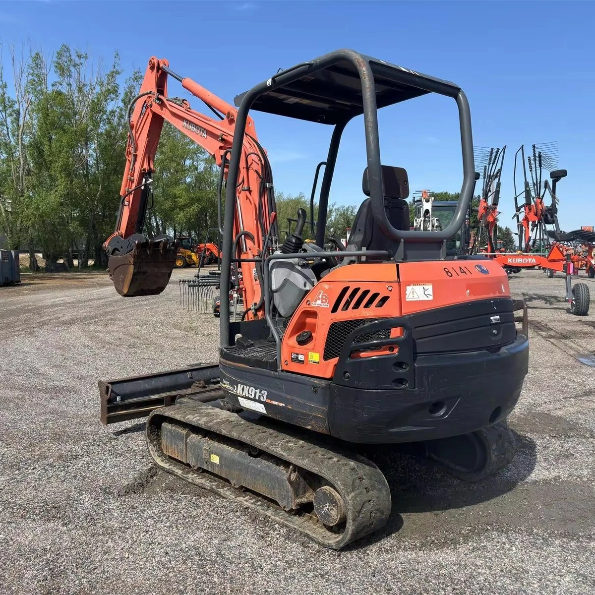 Kubota KX91-3 передний гусеничный экскаватор-погрузчик 28 л.с. 10 тонн номинальной нагрузки 4 тонны 6 20 50 скользящий погрузчик коробка передач