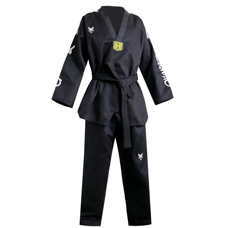 Martial Arts Wear WTF Taekwondo Uniform Dobok Uniform TKD Custom ITF Dobok White Black Bule Taekwondo Sport Uniform Suit TU-0006