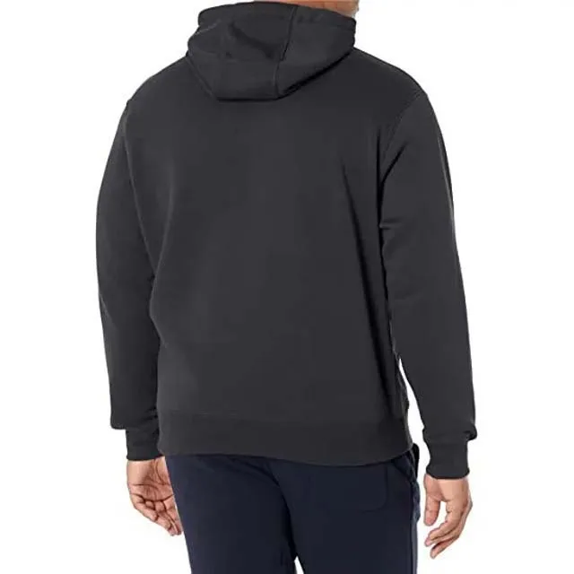 Пуловер с вышитым логотипом 100% хлопковый флисовый однотонный Повседневный