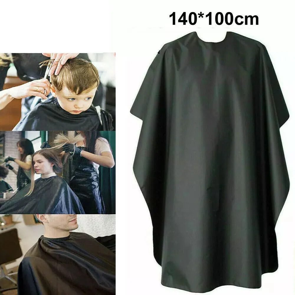 Unisex Hair Cutting Cape Lightweight Satin Fabric  Adjustable Collar Hairdresser  Barber Cape Gown