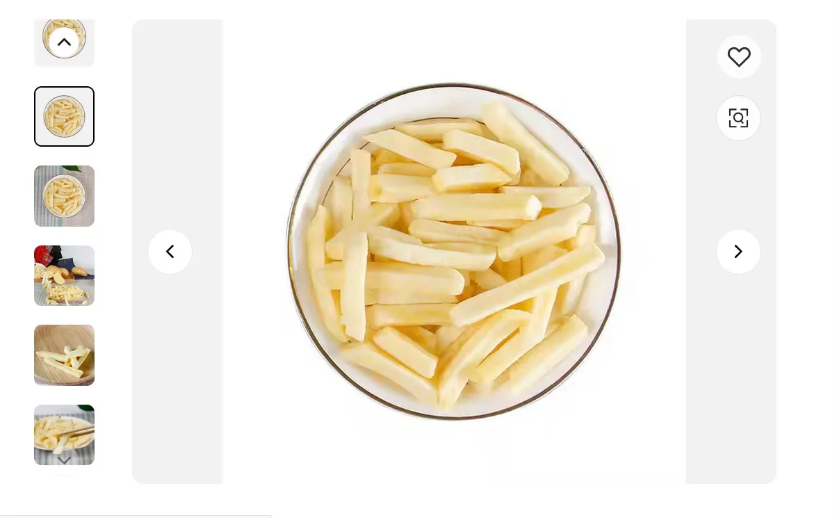 Wholesale Healthy High Quality Frozen French Fries