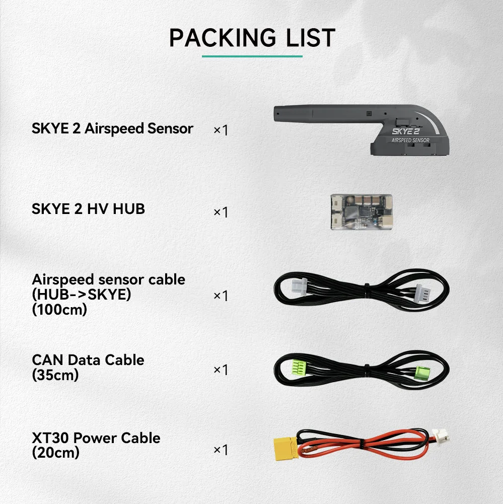 CUAV SKYE2 Airspeed Sensor Meter Drone CAN Protocol Shock Resistance Heating Temperature Control high-precision For RC Drone UAV