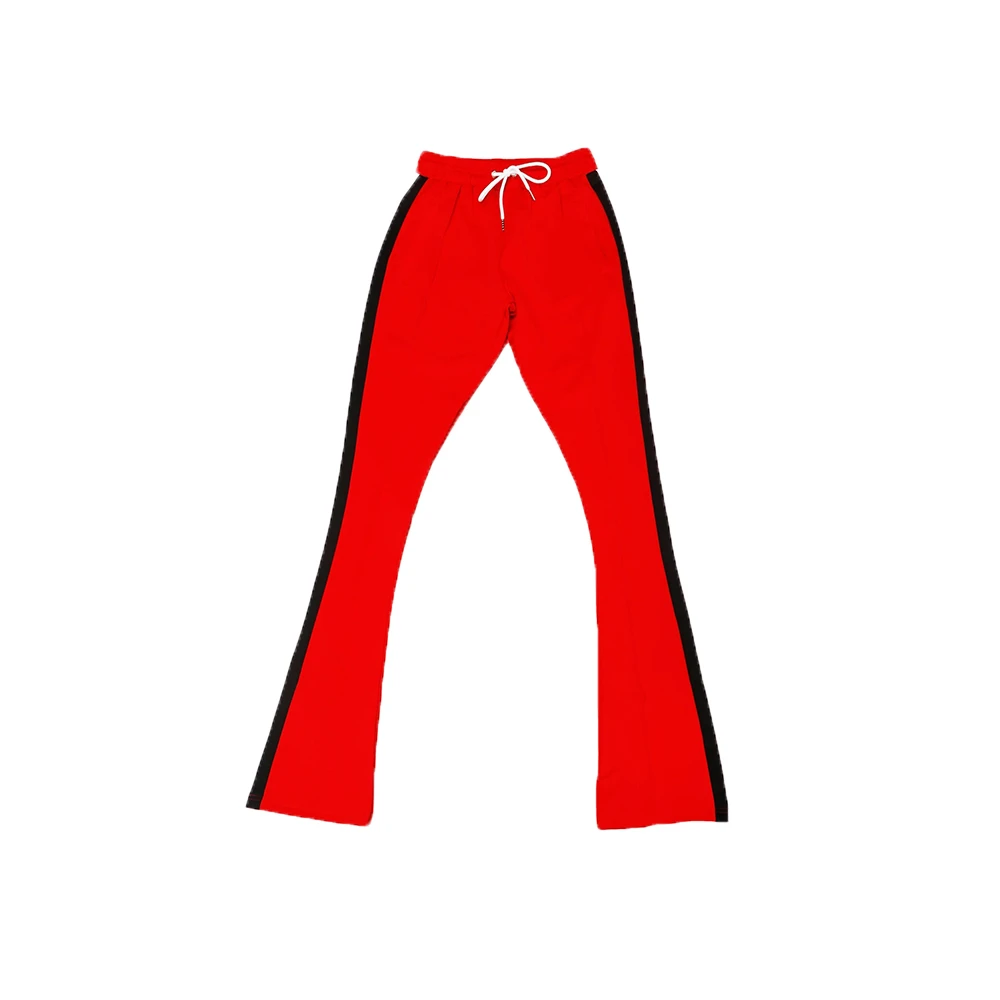 Casual blank cotton Slim fitting jogger sweat pants custom logo plain polyester stacked trousers man running track pants