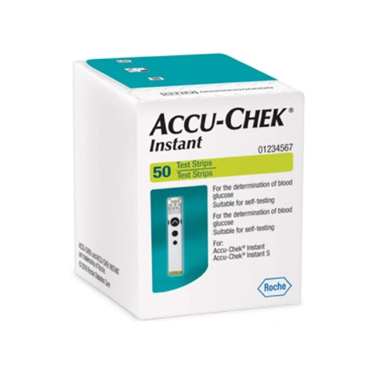 Compact Design Small Size Household Medical Devices Accu - Chek Instant Blood Glucose 50 Test Strips for Blood Sugar Level Test