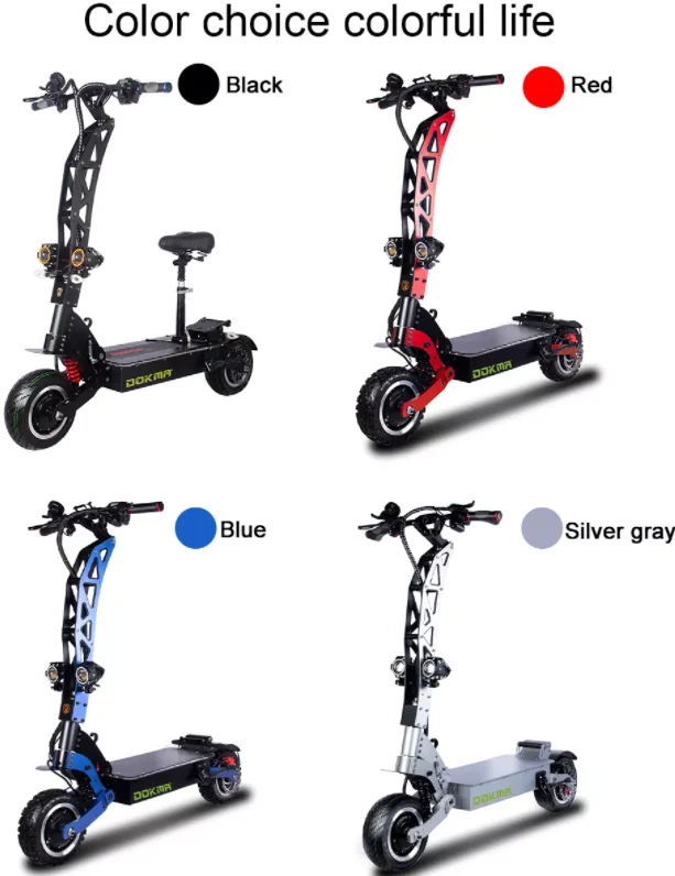 Моторный Скутер Dokma с быстрой скоростью 3200 Вт 60 в