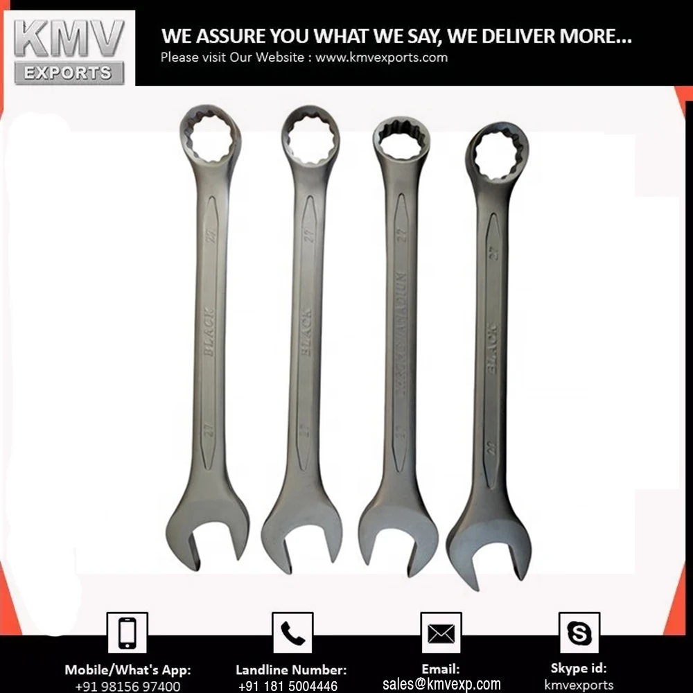 Asme Flat Wrench Sae Size Custom Alloy Combination Wrenches 27 Mm Combination Spanner  For Loosen Fasteners