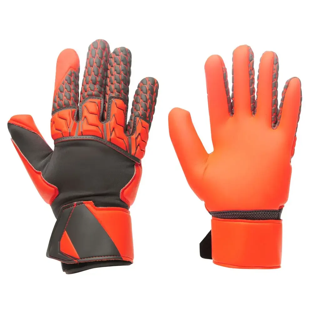 Custom Design German Latex Profional Goalkeeper Gloves for Adults Youth OEM Sialkot Made Football Gloves with Finger Protection