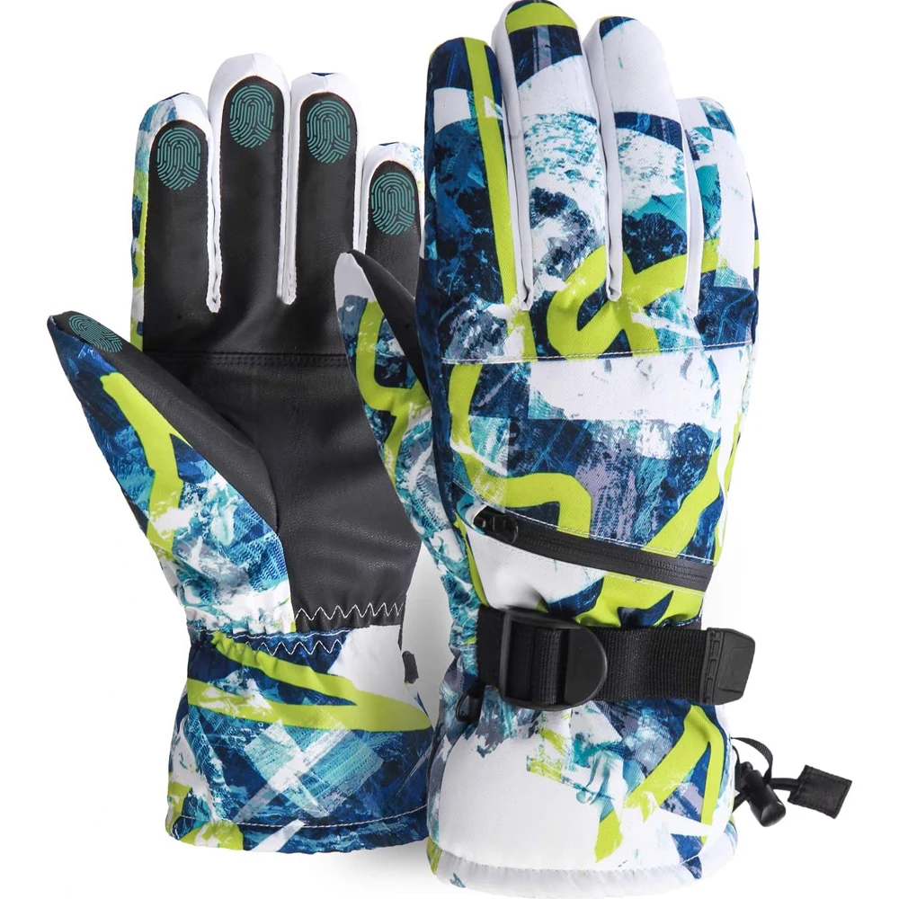 Ski Gloves Snowboard and Motorcycle Cycling with Touch Screen Technology Warm Comfortable