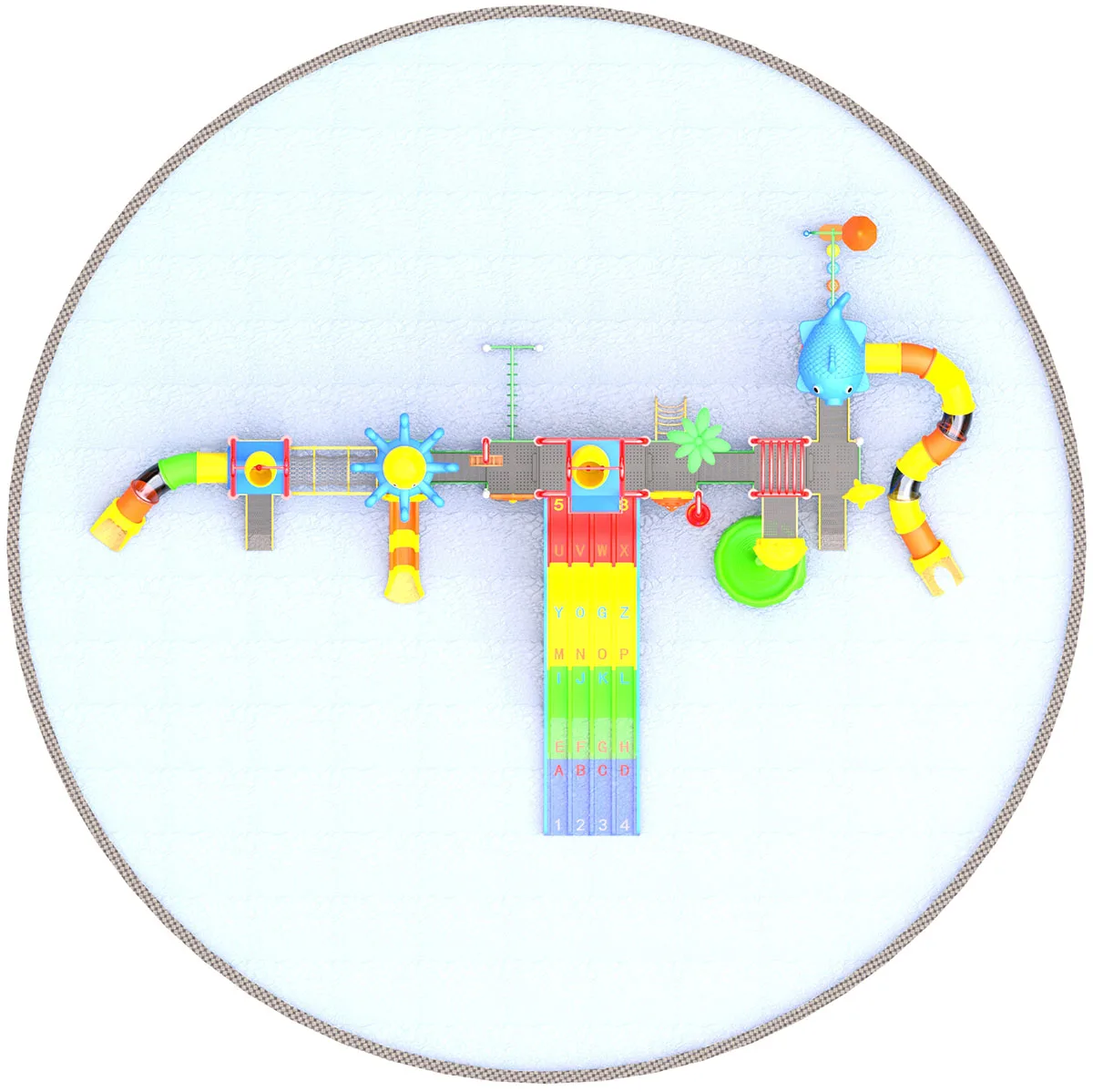 Children Park Aqua Play Water Park Children Playground Play Equipment Fiberglass Water Slide