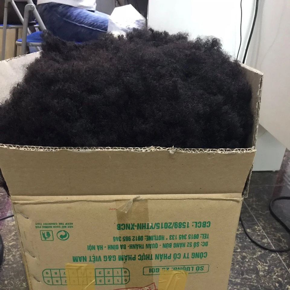 SALE Christmas Afro Kinky  100% Vietnames raw Human Hair Shedding.no Tangle.soft.shiny in Vietnam