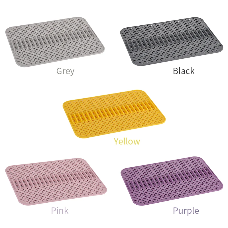 Kitchen Gadgets Countertop Absorbent Mat Silicone Splash Guard Pad Water Drying Sink Liner Faucet Draining Mats For Kitchen Sink