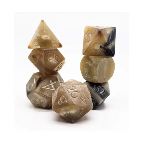 high quality handmade buffalo horn cubic dice buffalo horn gaming dice