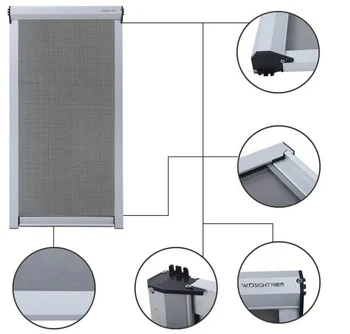 Invisible Fly Insect Resistance  Window /Windows Doors / Roll Up Retractable Screen Windows