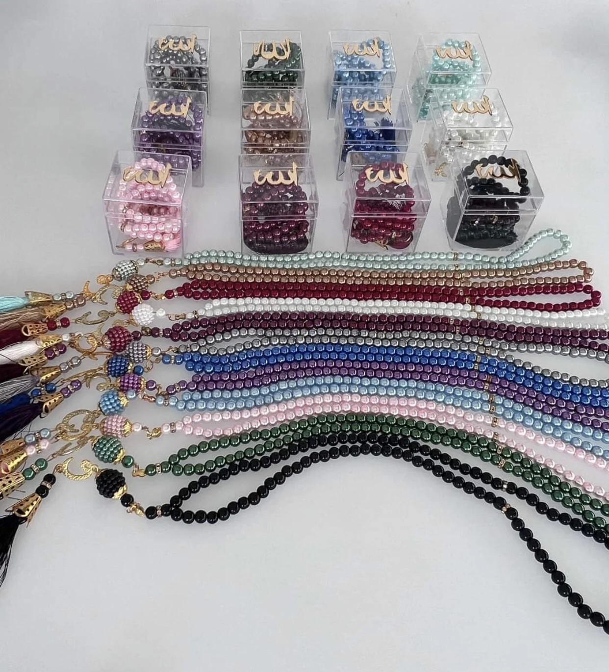 Misbaha Electronic Counter Tasbih Gift Set Digital Tasbeeh Rosary Muslim Ramadan Islamic Gifts Muslim Eid Box Customized Allah