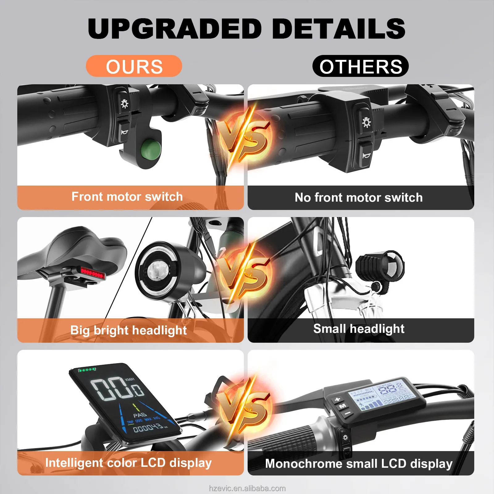 US Warehouse Electric Bike 52v 22.4ah Fat Tire E-bike 2000w Electric City Bicycle 26 Wheel Size Electric Mountain Bike