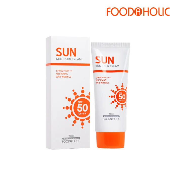 FoodAHolic Muti Sun Cream SPF50+ PA+++ Korea Sun Block Skin Care 70ml UV Protection