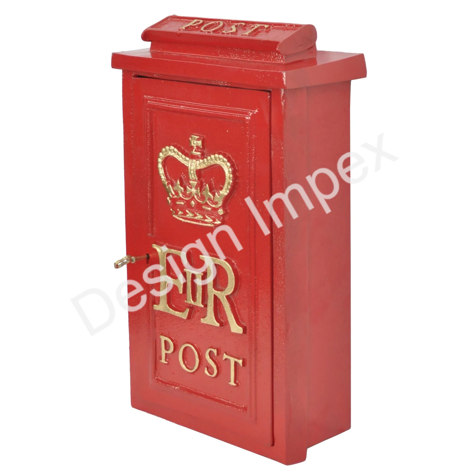 Red Handpainted BRIEVEN Post Box OEM ODM Customized Metal Post Box For Streets Public Complaints Letter Box Wall Letter Box/Case
