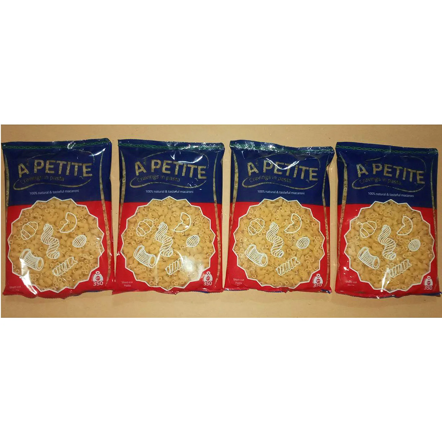 Appetite 350gr shortcut pasta Egyptian Product Non sticky pasta / High gluten shortcut pasta