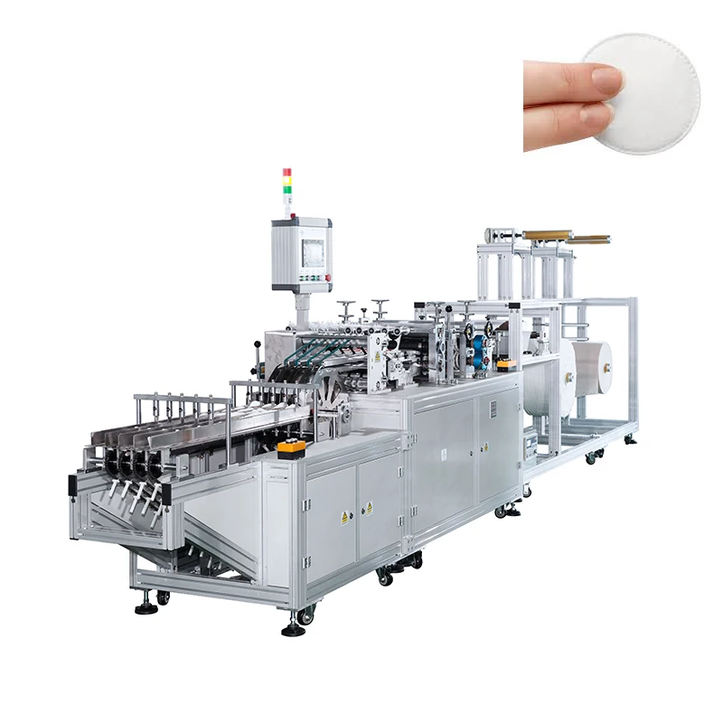 Automatic Non woven Makeup Remover Facial Cosmetic Cotton Pads Making Machine