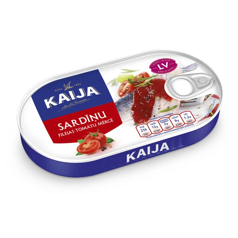 Seafood in Tomato Sauce or Vegetable Oil Canned Sardine Fillet