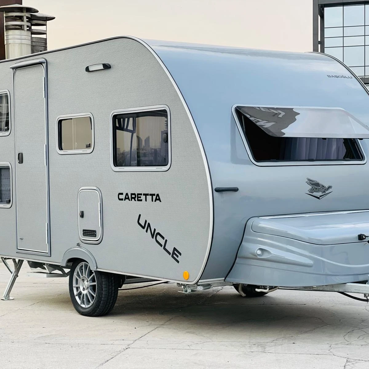 CARETTA UNCLE RV CAMPER 750 KG FAMILY CARAVAN MADE BY TURKISH MANUFACTURER BASOGLU CARAVAN