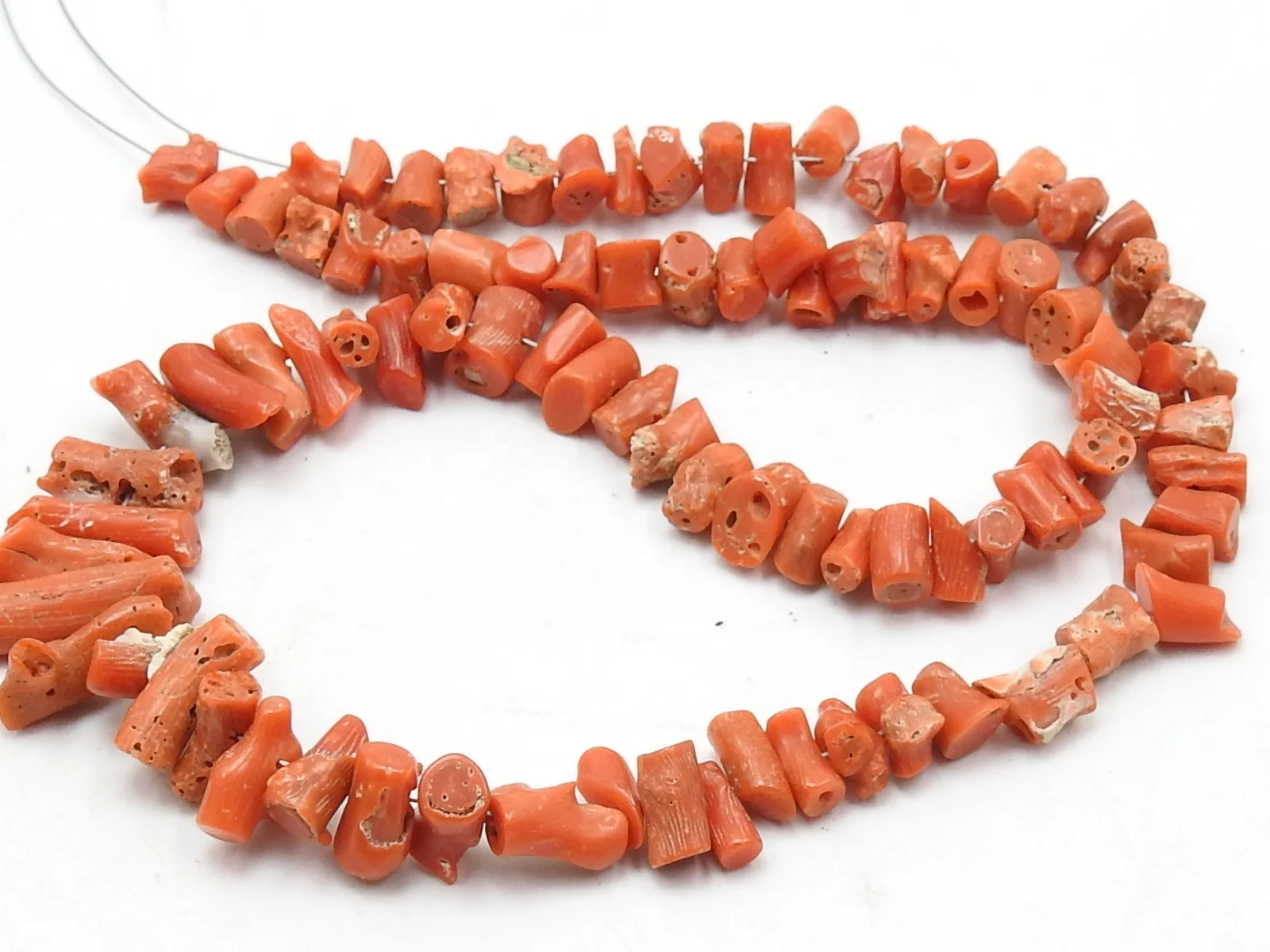 Red Coral Natural Polished Rough Nuggets