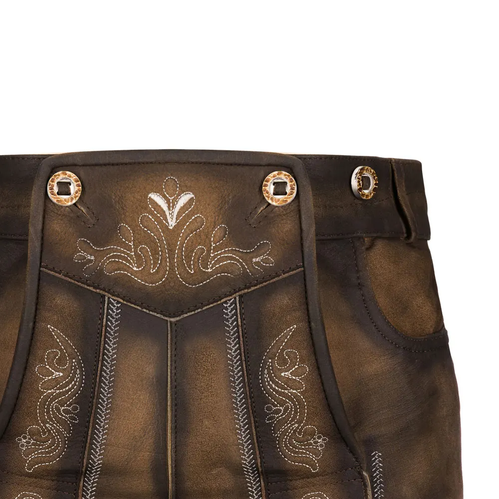 100% Genuine Suede Leather Pants Oktoberfest Bavarian Lederhosen for Men Custom Made Traditional Classic Leather Clothing