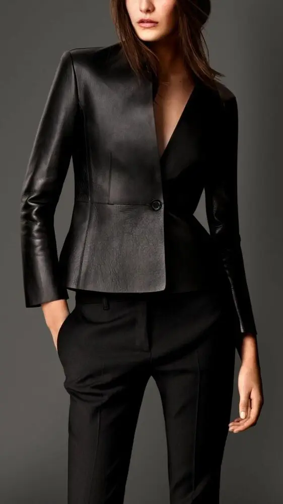 Best Quality Motorcycle Leather Women Bomber Jackets Custom Color Custom Logo