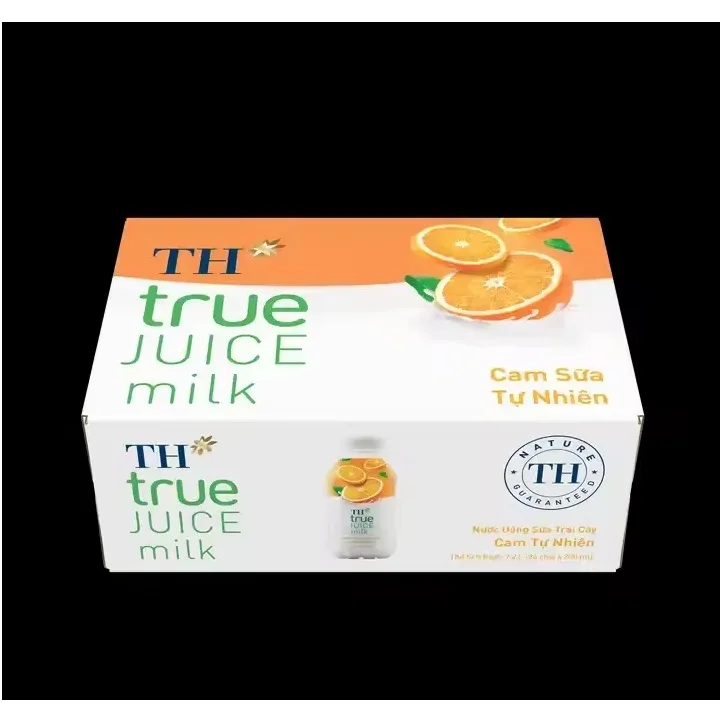 No preservatives Carton Packaging Flavored TH true milk Natural Sterilized Vietnam 9 Months Shelf Life Orange 300ml Juice