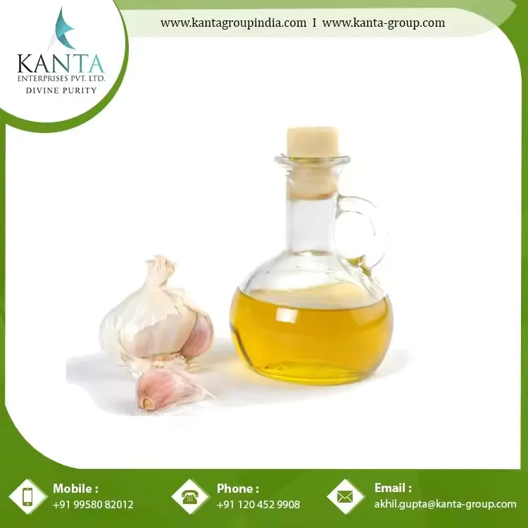 Premium Quality Hair Care Benefits Garlic Essential Oil helps Fight Dandruff and Split ends of hair buy from India