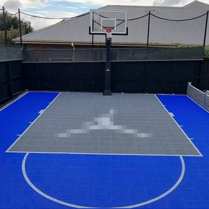 DIY outdoor backyard basketball court flooring for sport court tiles Free sample