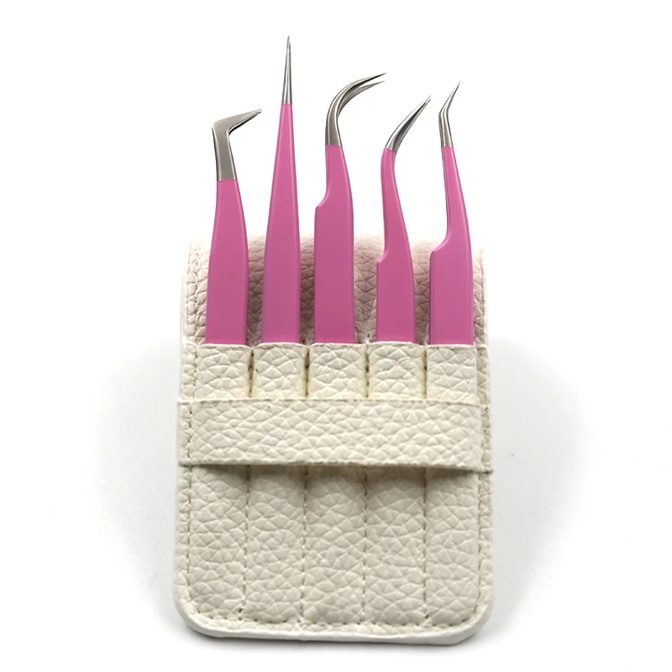 volume tweezers set with fiber tips stainless steel high quality dumout vetus classic volume eyelash tweezers set with logo